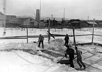 “They can't even wait for the spring snow to melt off the tennis court.”
