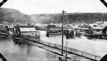 “Showing some of the damage caused by the flood in Dawson May 14th 1925.”