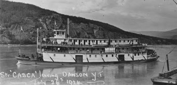 “Str ‘Casca’ leaving Dawson Y.T. July 26th 1924”