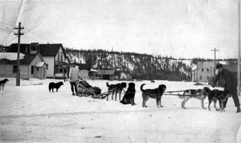 “Claude in Whitehorse with his first Ross River team.”
