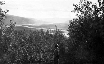 Claude wrote the following on the back of this photo of Mary in Dawson: “At the close of day. When the lights are low. When the evening shadows come and go.” August 16, 1924.