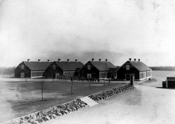 “Stables and portion of Parade-Ground in Vancouver.”