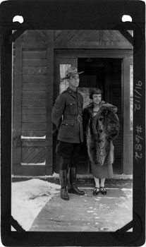 “Mary and I outside 'the house that Jack built.' Nov. 1925”