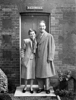 “There is nothing in the world so contagious as laughter and good humour!” Claude and Mary at their cottage, “Allswell”, in England.
