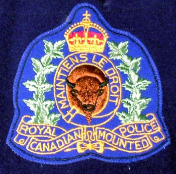 Badge from RCMP coat.