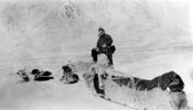 “Police Patrol – Rampart House to Ft. McPherson – Crossing Rockies. February 1918.” 