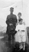 Claude and Mary with Grafton Burke, who attended their ceremony.