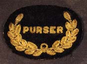 Claude's purser patch he would have worn while working for WP&YR.