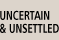 Uncertain and Unsettled